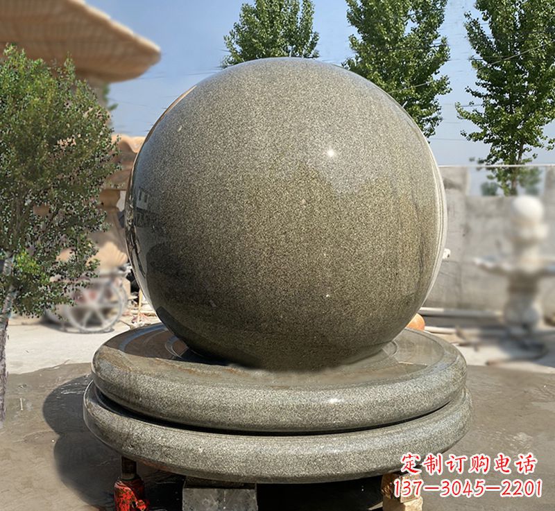 江西黄锈石风水球