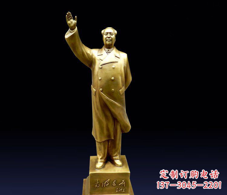 江西挥手的主席广场铜雕景观雕塑 (2)