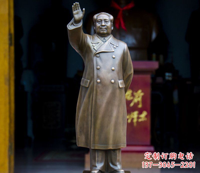 江西中领雕塑——主席广场铜雕景观雕塑