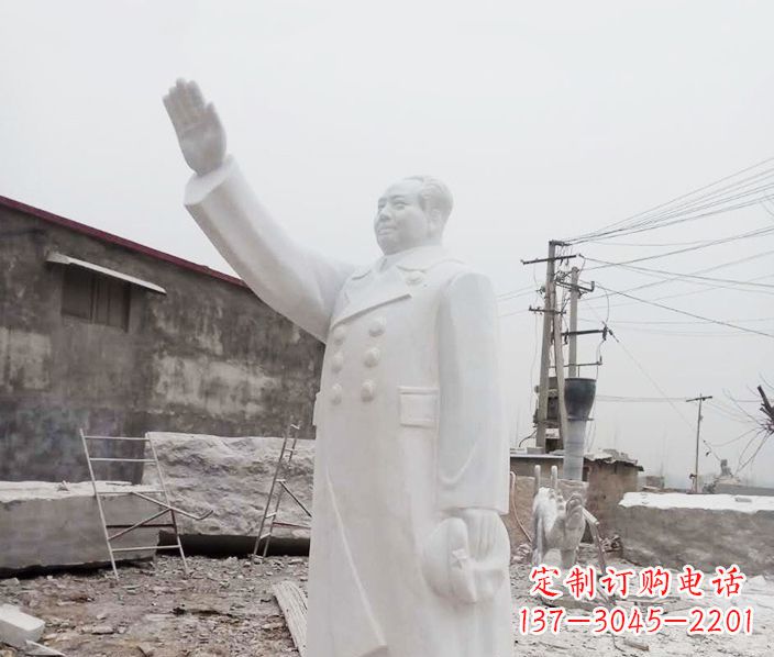 江西挥手毛泽东伟人石雕 (2)