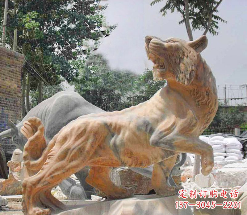 江西象征力量与尊贵的老虎石雕