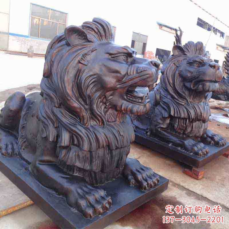 江西中领雕塑打造精致的狮子雕塑