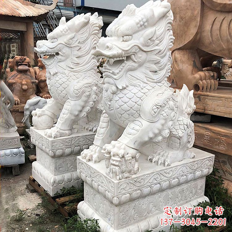 江西财富守护神:吉祥纳福麒麟石雕