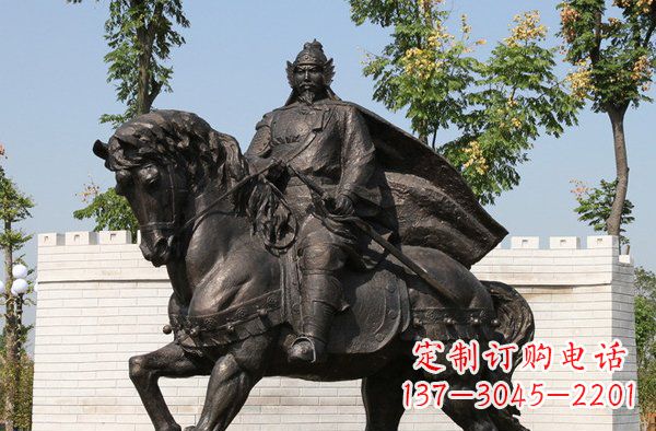江西将军骑马古代人物铜雕
