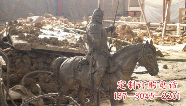 江西精心打造的古典骑马铜雕