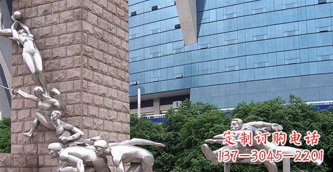 江西不锈钢运动员人物雕塑