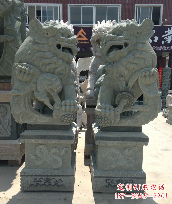 江西南方风石雕狮子,纯手工为你独一无二