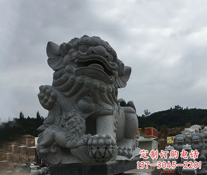 江西南方狮子石雕,让街边景观更加美观