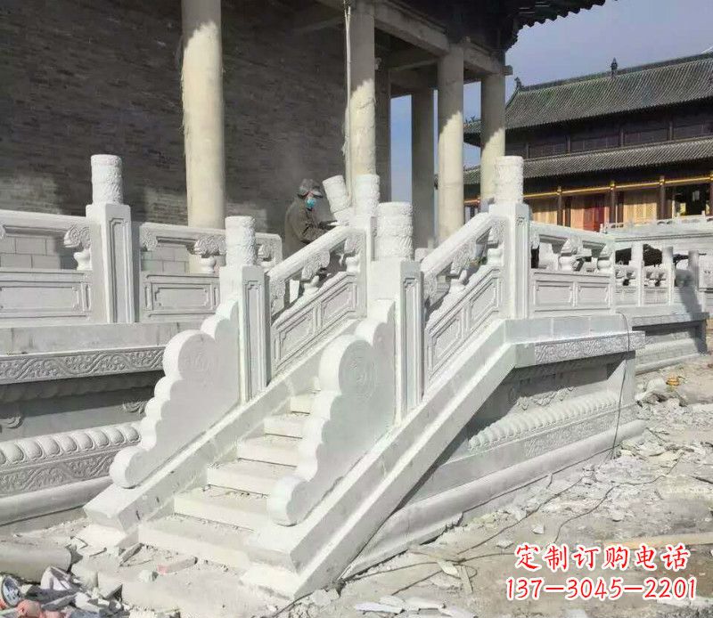 江西大理石栏板石雕,精美绝伦,让建筑锦上添花