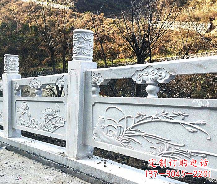 江西领雕-汉白玉石浮雕栏板