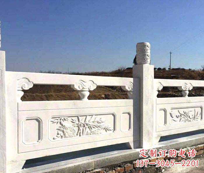 江西泰安中领雕塑汉白玉石浮雕栏板