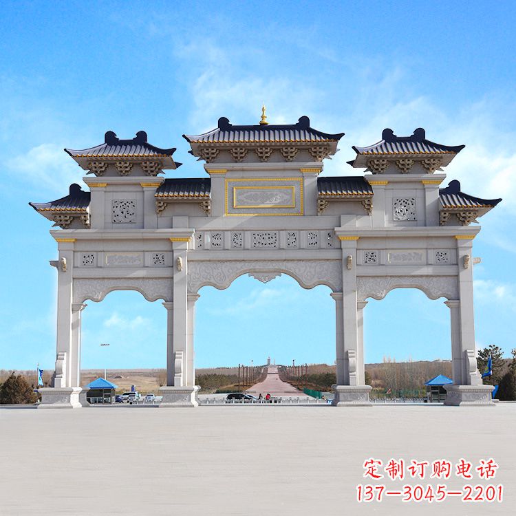 江西牌坊雕塑定制,让您的景点更出彩