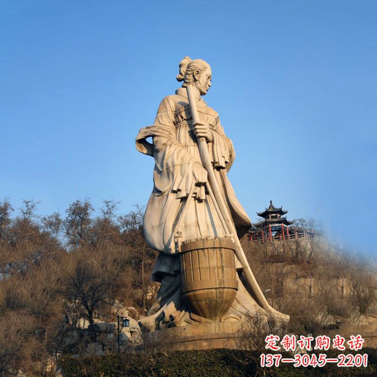 江西景区景点历史名人古代著名美女文姜大型景观雕塑