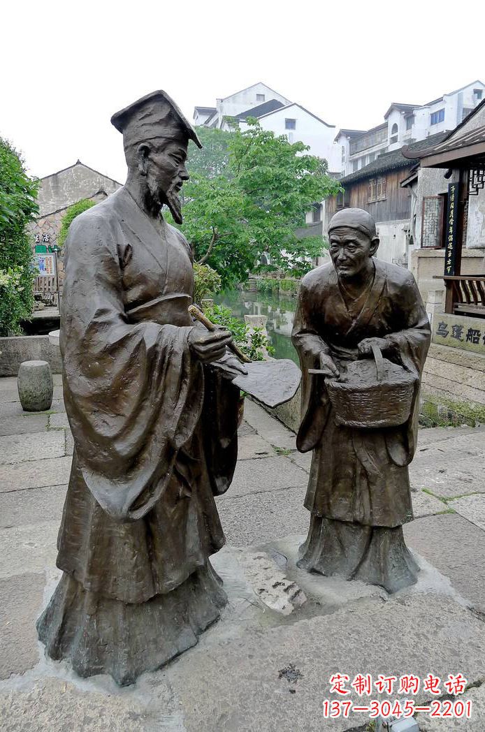 江西经典雕塑:王羲之情景小品