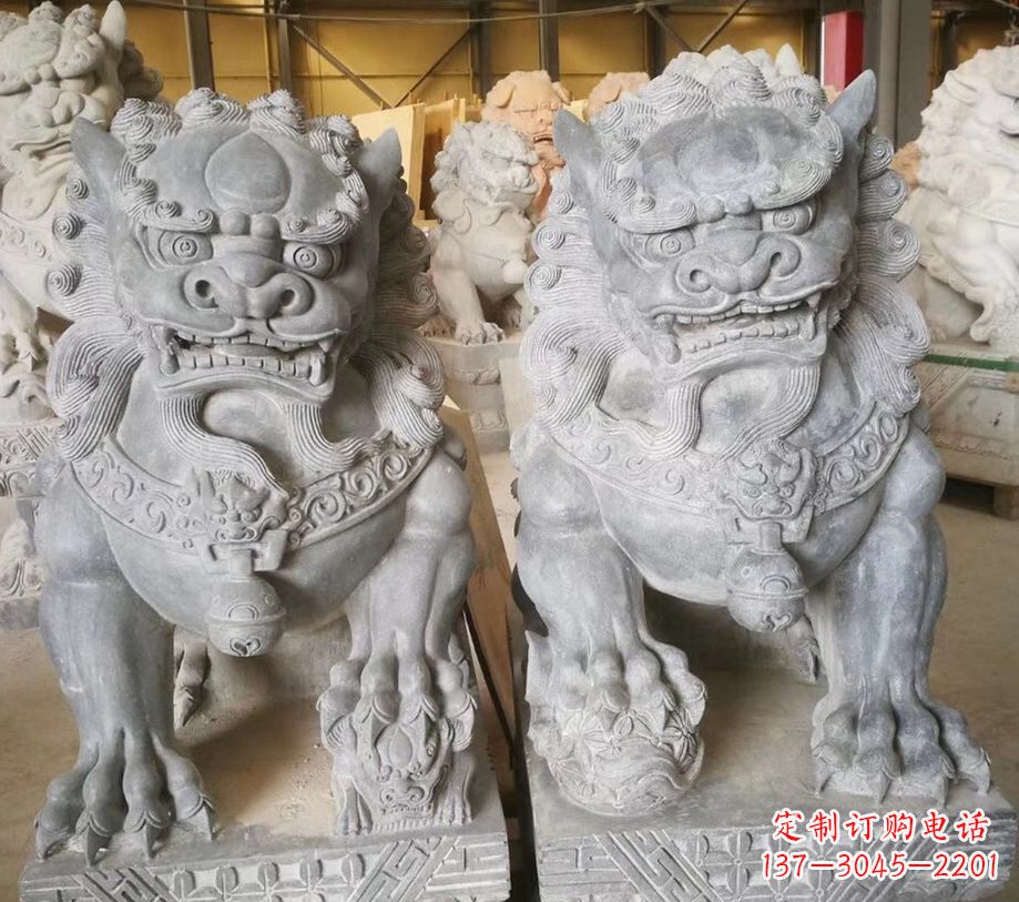 江西南方石狮子雕塑,传承古典工艺