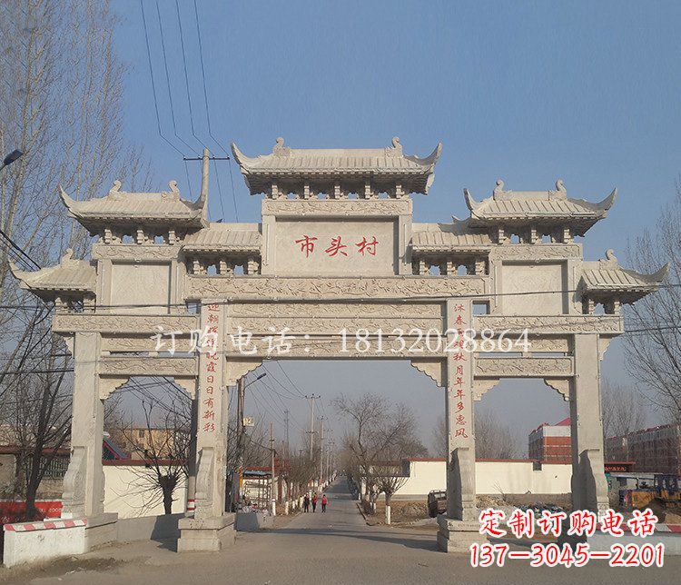 江西景区三门七楼石雕牌坊——精美绝伦的牌坊雕塑