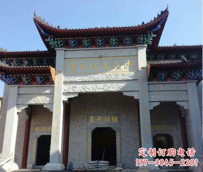 江西景区三门石雕牌楼,精美绝伦的艺术之作