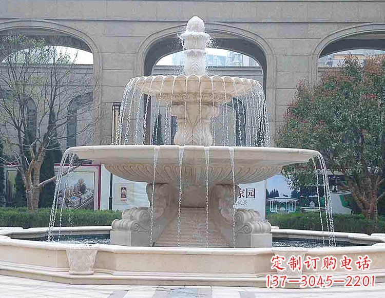 江西酒店喷泉石雕