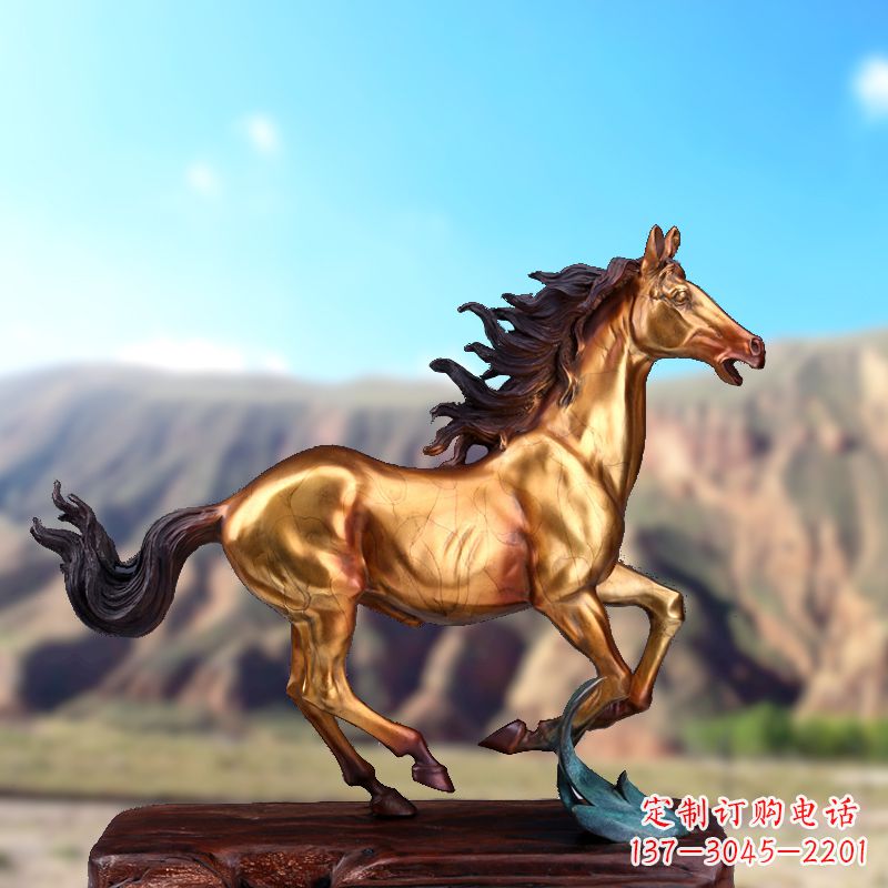 江西烤漆铜雕动物马