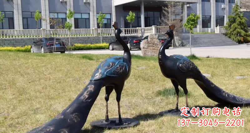 江西领雕塑-孔雀铜雕,高雅精美的艺术精品