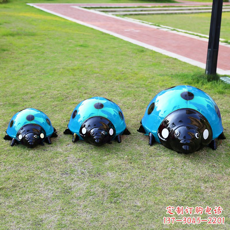 江西中领雕塑青蓝瓢虫雕塑是一款独特而又精致的…