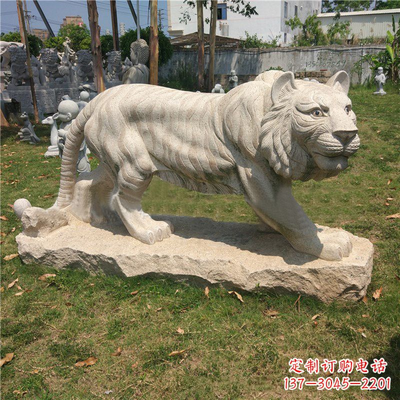 江西中领雕塑推出老虎石雕艺术品,这是一种以花…