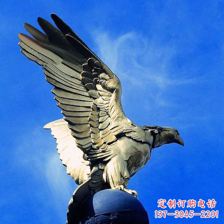 江西唯美老鹰玻璃钢仿铜雕塑玻璃钢雕塑以其简约…
