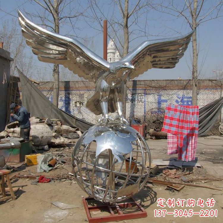 江西复古经典不锈钢地球雕塑