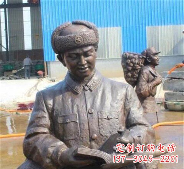 江西中领雕塑:雷锋名人铜雕