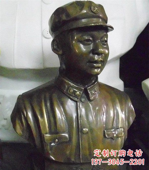 江西雷锋胸像校园玻璃钢雕塑