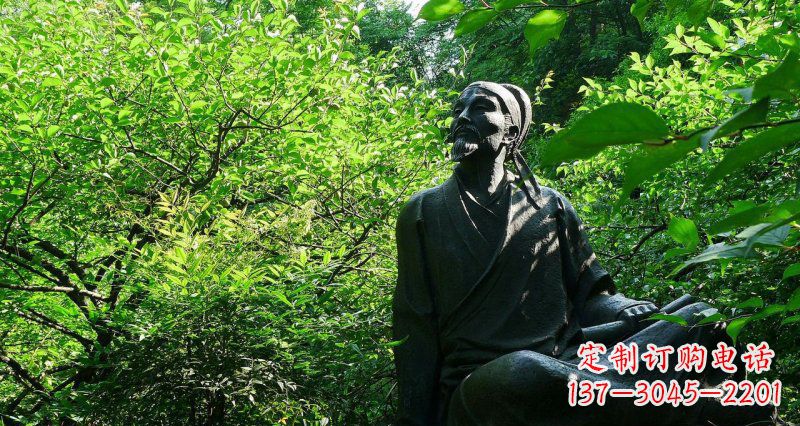 江西李白铜雕,精致细腻,让你收藏永不凋谢