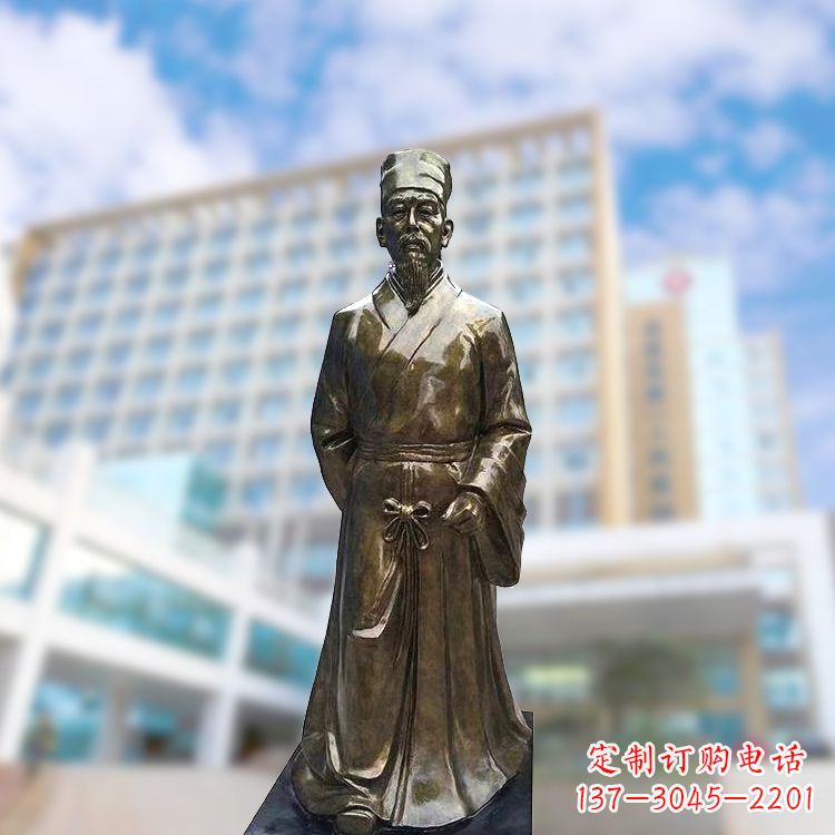 江西李时珍仿铜雕塑-李时珍雕像