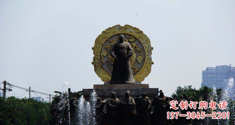 江西李世民古代名人铜雕