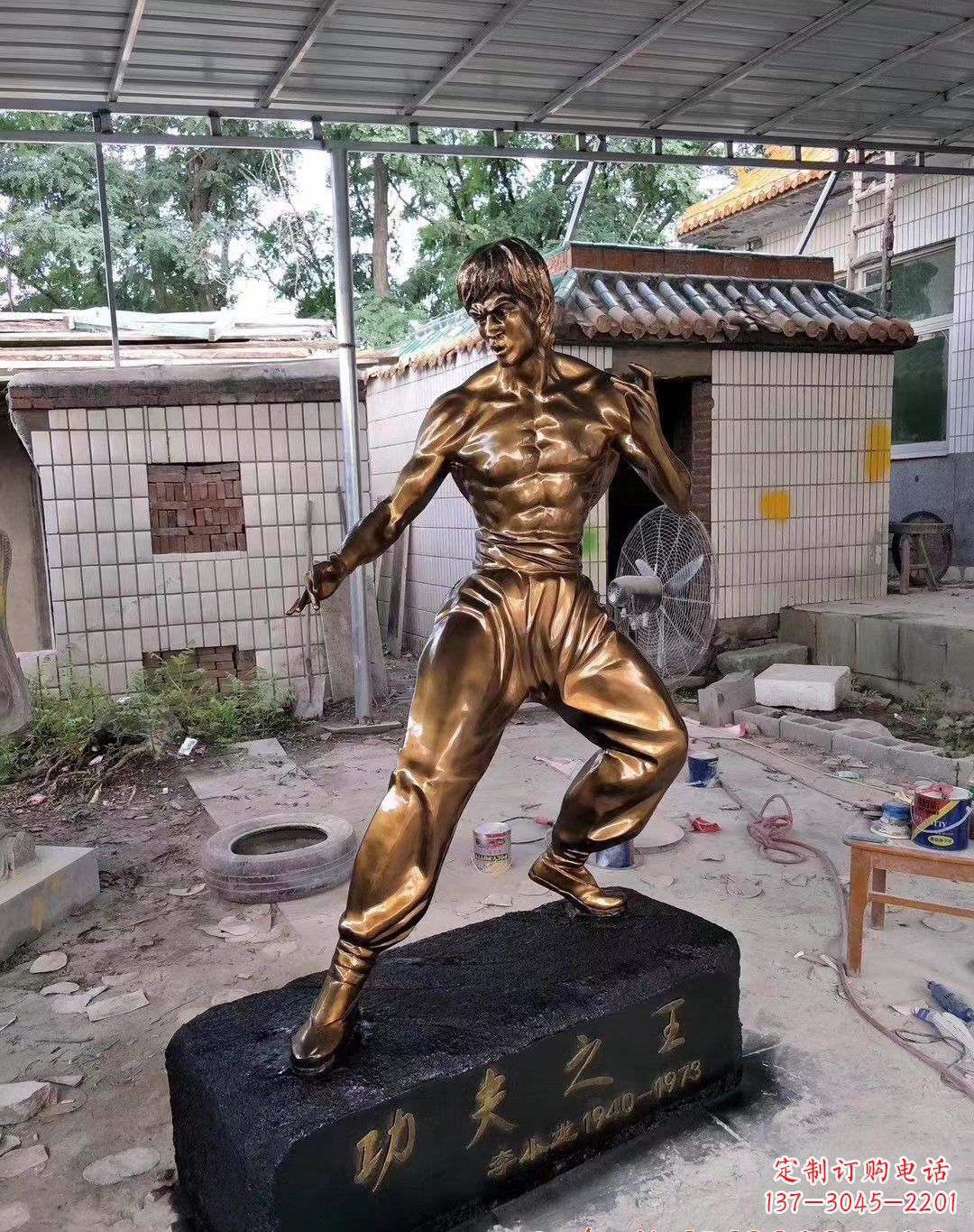 江西传承经典,荣耀李小龙——中领雕塑李小龙人物铜雕