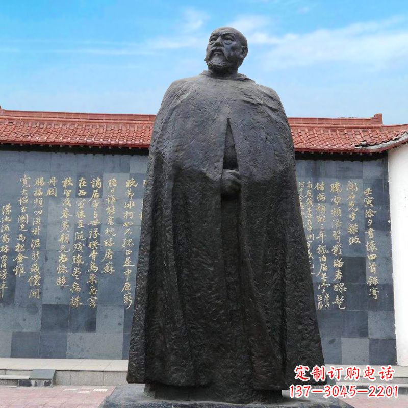 江西精美手工雕刻林则徐铜雕像