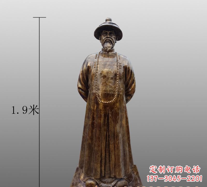 江西为您量身定制林则徐铜雕像