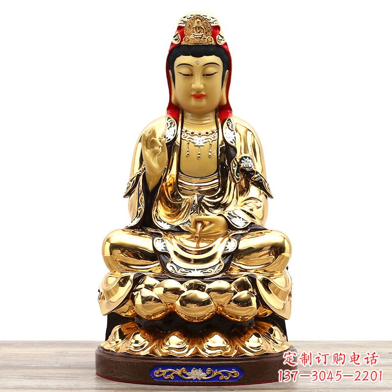江西荣耀观世音，精巧纯铜雕塑