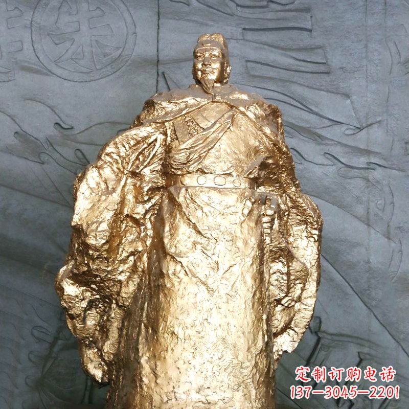 江西鎏金明太祖雕像,精美历史纪念品