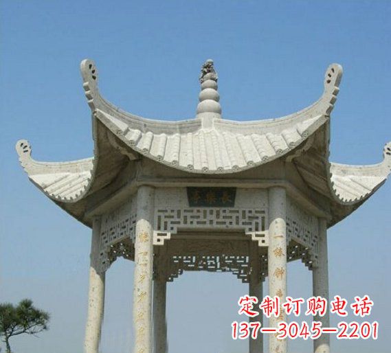 江西领雕塑-凉亭石雕定制厂家