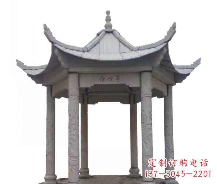 江西精美凉亭石雕–精细雕刻制作精致的艺术品
