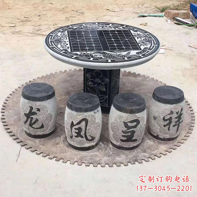 江西仿古雕塑石桌凳,带来雍容华贵气质