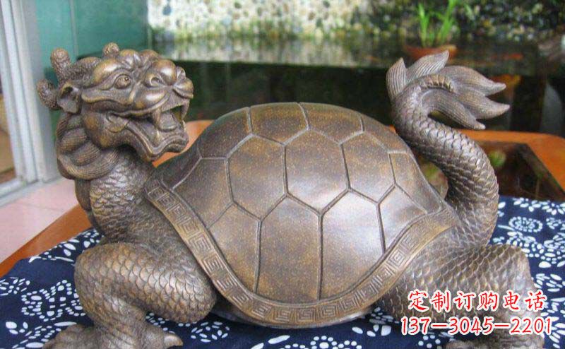 江西龙龟古代神兽铜雕