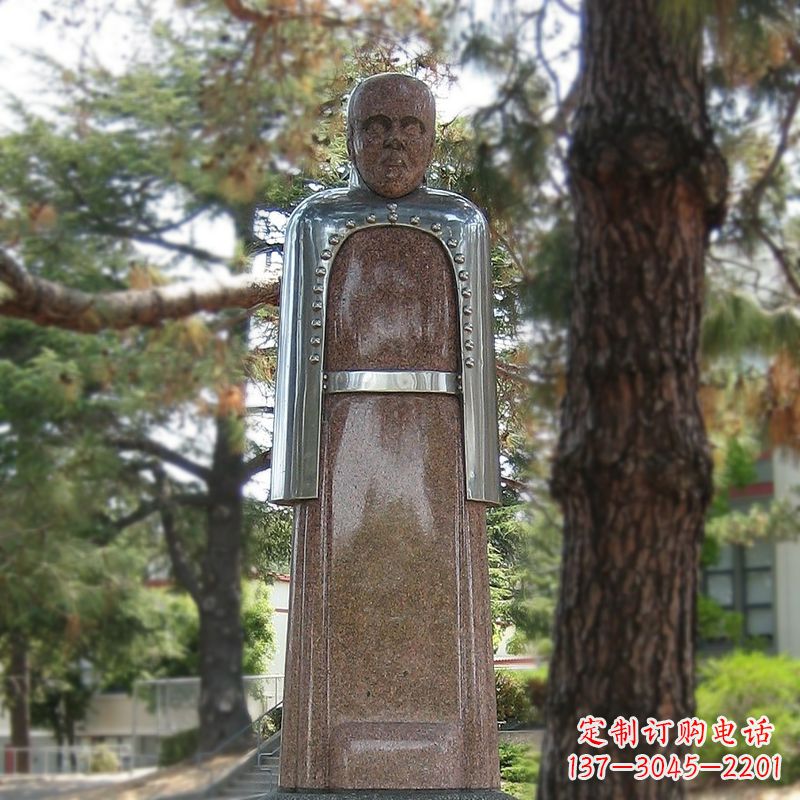 江西纪念伟大的名人：路易斯·巴斯德抽象雕像