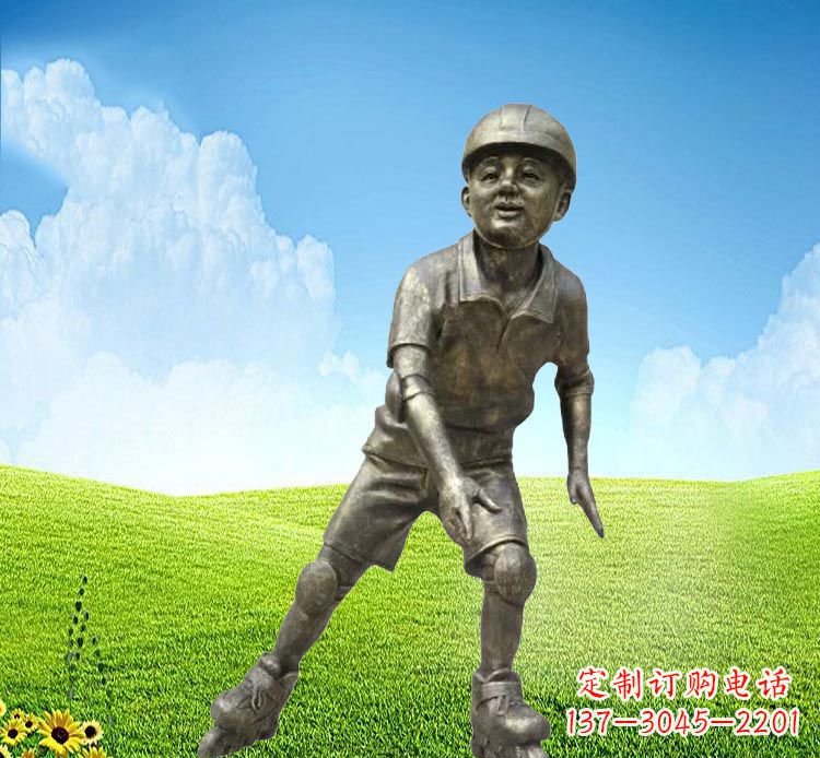 江西领雕塑：儿童公园里的铜雕精灵