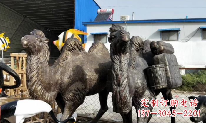 江西骆驼铜雕塑，刻画最精致的美丽