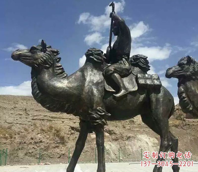 江西骆驼铜雕,雕塑定制制造商