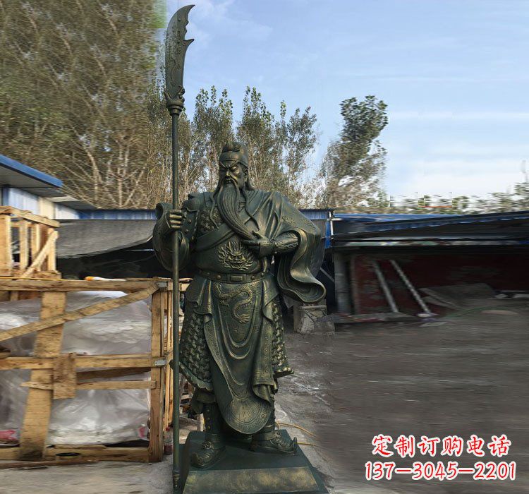 江西中领雕塑公司推出的关公铜雕,将给您的家和…