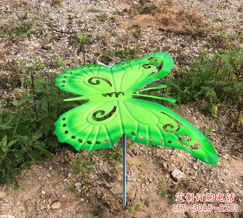 江西绿色不锈钢蝴蝶雕塑