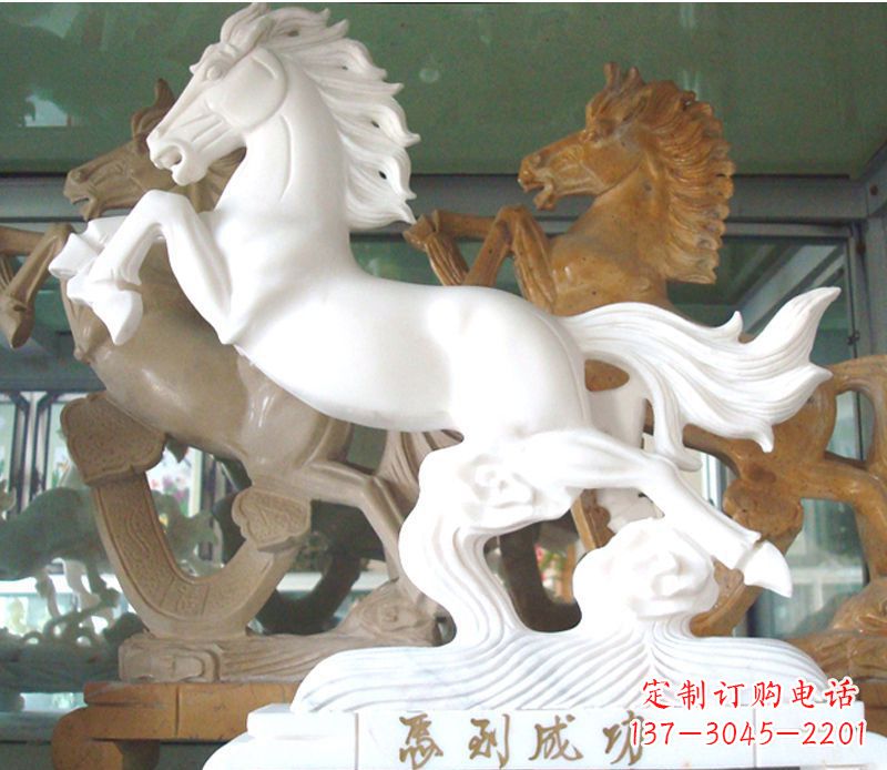 江西精美马到成功景观石雕
