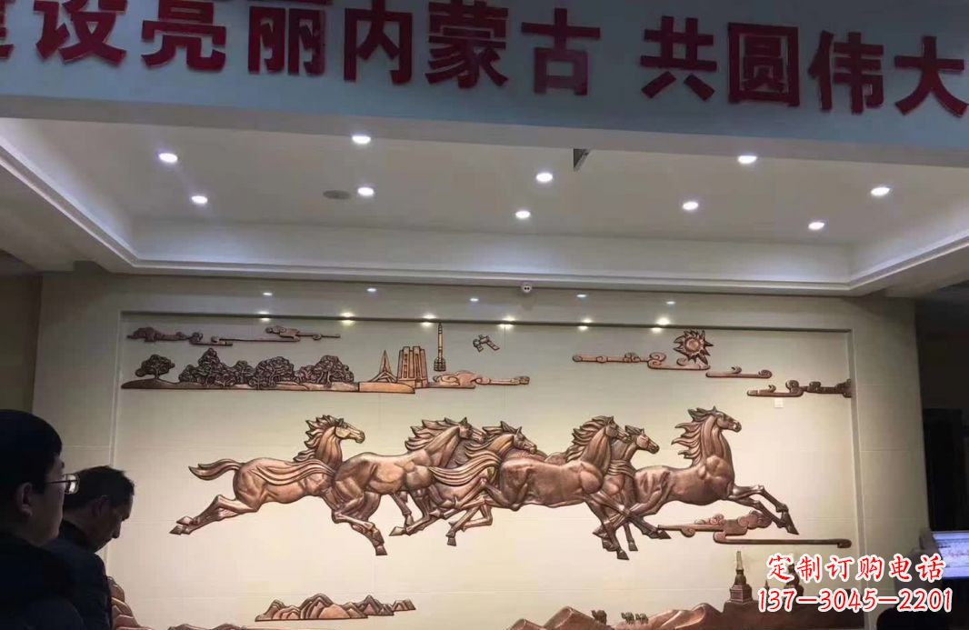 江西完美展示马到成功的铜马雕塑